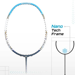 Apacs Z Power 900 RP+ Lite (Unstrung, 78g Lightweight) Made in Vietnam | 35 LBS Max Tenison | Extra Slim Shaft | Japanese High Modulus Graphite Badminton Racket with Free Full Cover (Navy