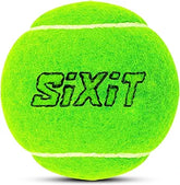 Sixit Lite Cricket Tennis Ball - Pack of 6 , Green , Material : Rubber