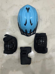 Protective Kit for Skating, 4 in 1 Protective Kit Includes 1 Head, 2 Knee 2 Elbow & 2 Pam Guards Skating Kit - Beginner, Multicolor junior aur senior