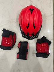 Protective Kit for Skating, 4 in 1 Protective Kit Includes 1 Head, 2 Knee 2 Elbow & 2 Pam Guards Skating Kit - Beginner, Multicolor junior aur senior