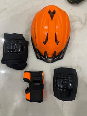 Protective Kit for Skating, 4 in 1 Protective Kit Includes 1 Head, 2 Knee 2 Elbow & 2 Pam Guards Skating Kit - Beginner, Multicolor junior aur senior