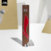 LiNing D3 Feather Shuttlecock (White) - Pack of 12