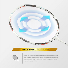 Apacs Z-Ziggler (unstrung, Max Tension Upto 38 LBS) 6.4mm Slim Shaft