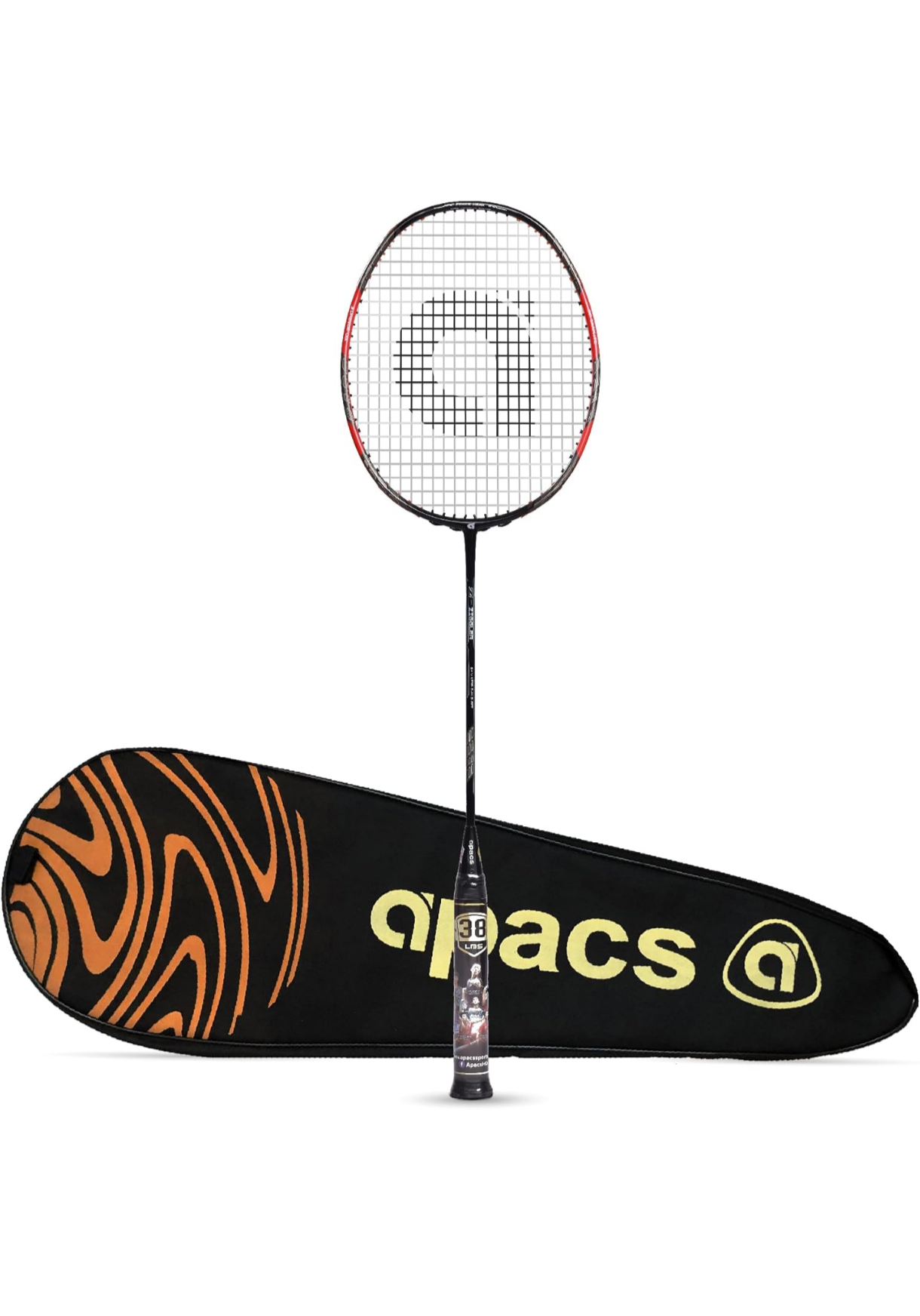 Apacs Z-Ziggler (unstrung, Max Tension Upto 38 LBS) 6.4mm Slim Shaft