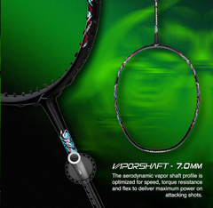 Hundred Predator 79 Extra Strong Japan Made Graphite Strung Badminton Racket with Full Racket Cover | 79 Grams (5U) | Maximum Tension : ≤38lbs