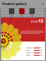 Future 10 - Extra Durable lining nylon shuttlecock