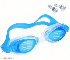 SWIMMING GOGGLES ANTIFOG 100% SILICONE STRAP (1600 ) Swimming Goggles