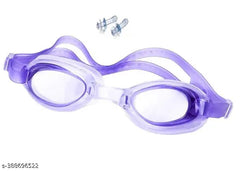 SWIMMING GOGGLES ANTIFOG 100% SILICONE STRAP (1600 ) Swimming Goggles