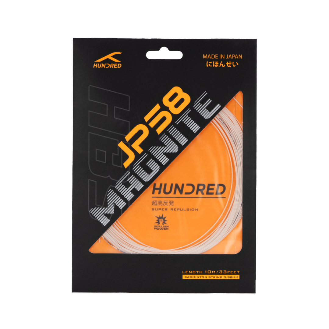 Hundred JP58 magnite badminton racket string.