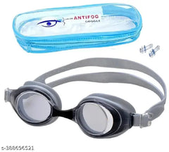 SWIMMING GOGGLES ANTIFOG 100% SILICONE STRAP (1600 ) Swimming Goggles