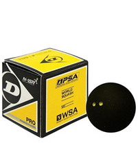 Dunlop 700108A Squash Ball, Size Standard (Black)