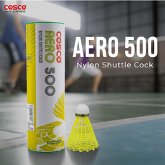 Cosco 500 nylon shuttlecock 6pcs packet