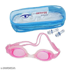 SWIMMING GOGGLES ANTIFOG 100% SILICONE STRAP (1600 ) Swimming Goggles