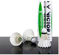 Victor Champion No 5 Shuttlecock Pack of 12 (Speed 77)