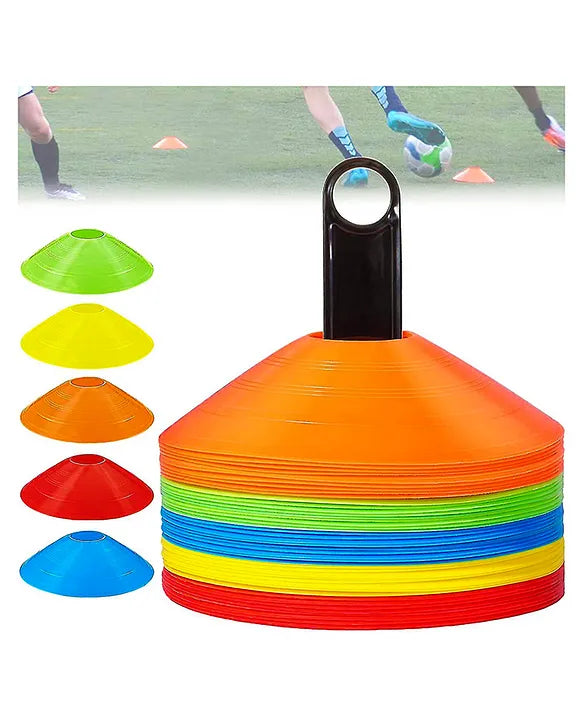 Disc Plastic Space Marker Agility Soccer Cones for Training, set of 10
