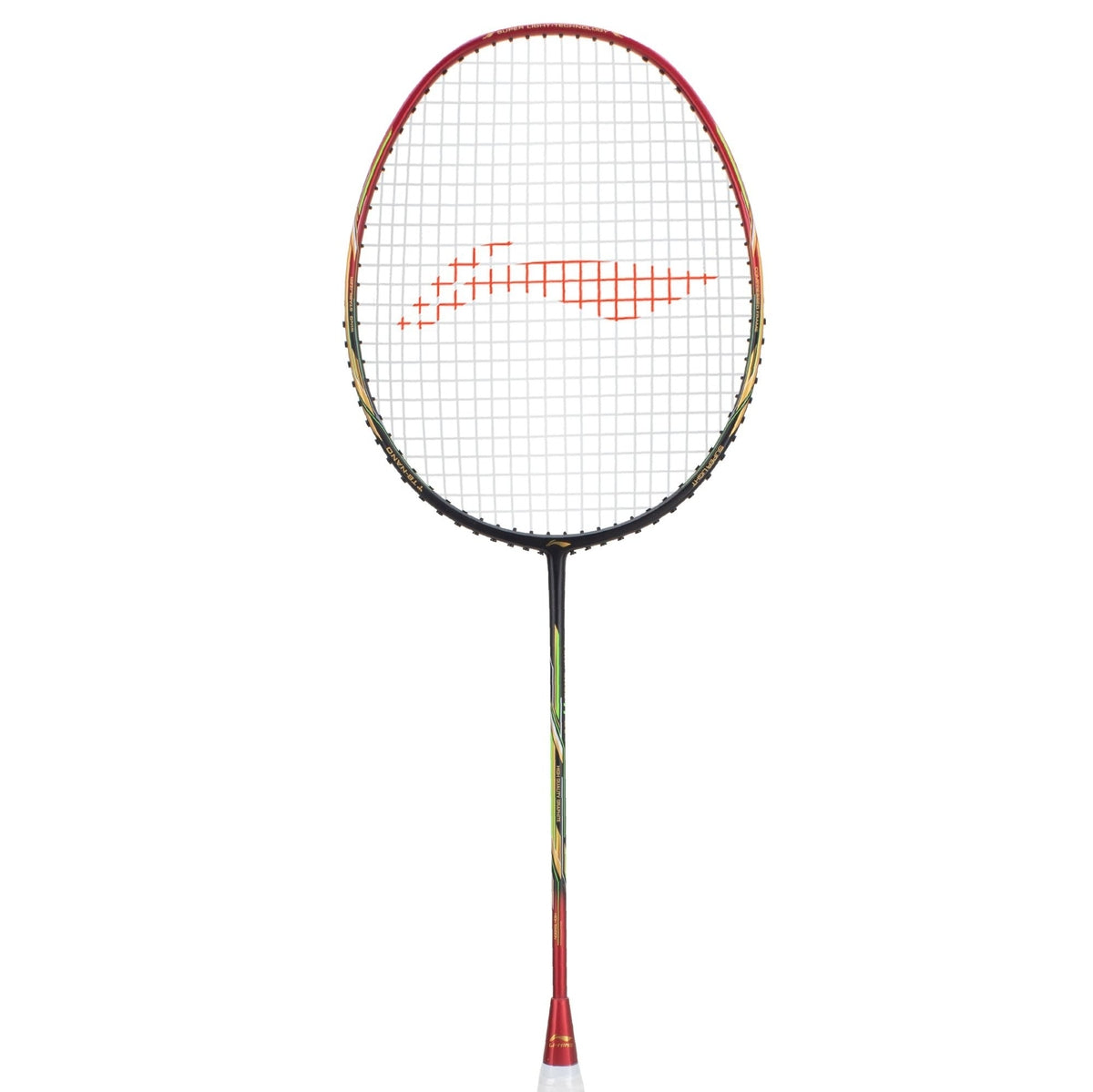 Li-Ning Air Force 77 G2 Carbon Fiber Strung Badminton Racket (Black/Red,Pack of 1)