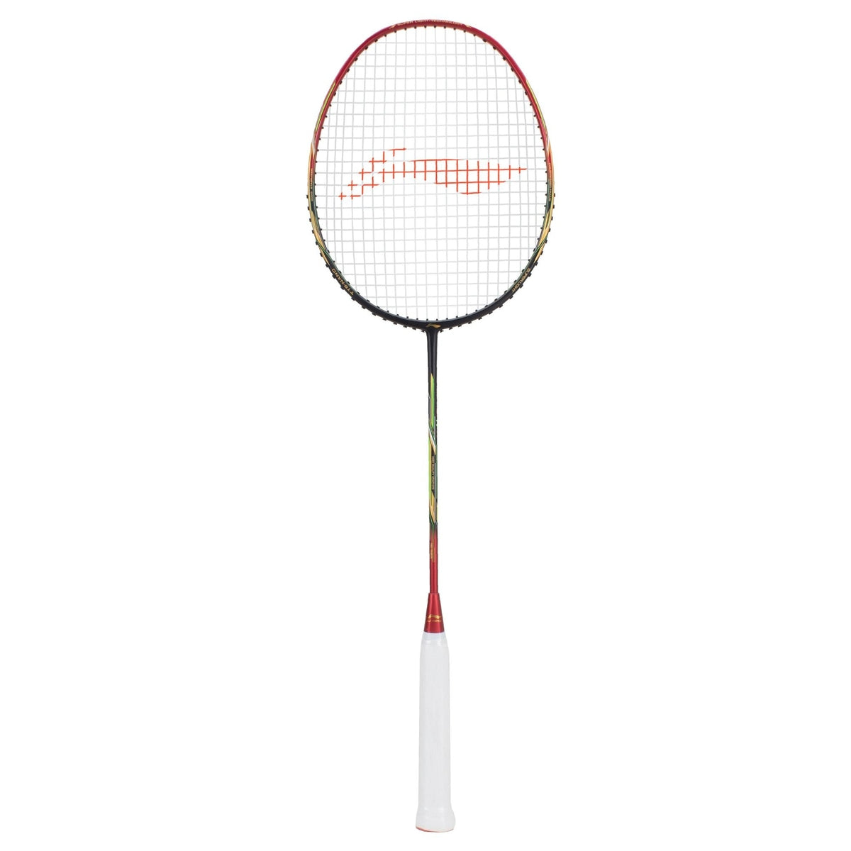 Li-Ning Air Force 77 G2 Carbon Fiber Strung Badminton Racket (Black/Red,Pack of 1)