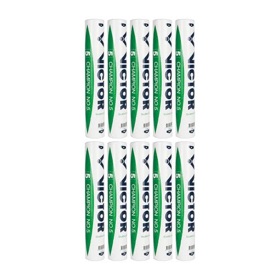 Victor Champion No 5 Shuttlecock Pack of 12 (Speed 77)