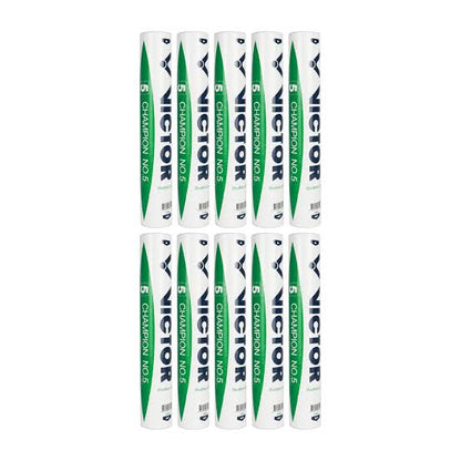 Victor Champion No 5 Shuttlecock Pack of 12 (Speed 77)
