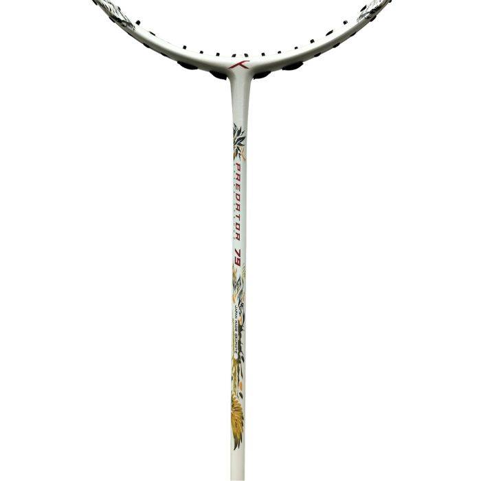 Hundred Predator 79 Extra Strong or understang Japan Made Graphite Strung Badminton Racket with Full Racket Cover | 79 Grams (5U) | Maximum Tension : ≤38lbs