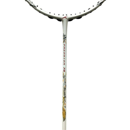 Hundred Predator 79 Extra Strong or understang Japan Made Graphite Strung Badminton Racket with Full Racket Cover | 79 Grams (5U) | Maximum Tension : ≤38lbs