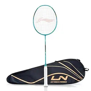 Li-Ning Axforce Tiger Unstrung Badminton Racquet for Professional Players| 32 LBS Max Tension | Head Heavy | 7mm Flexible Shaft | Carbon Fibre Frame