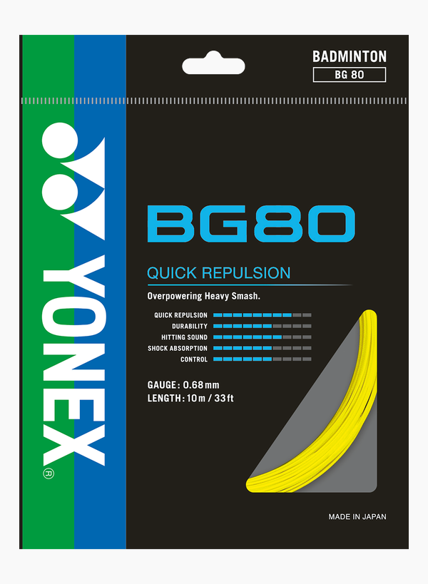 Yonex BG80 High-Modulus Vectran Badminton String