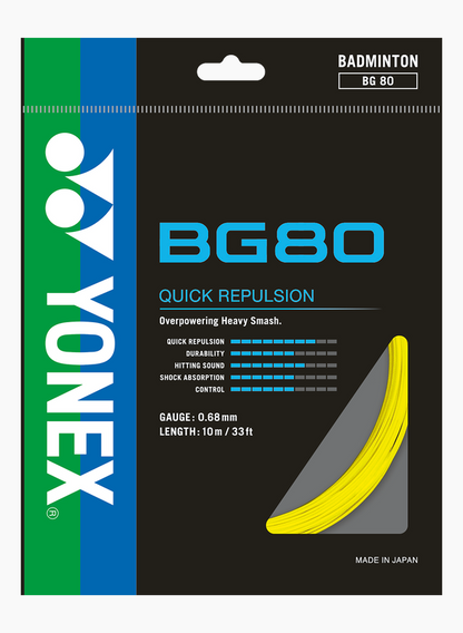 Yonex BG80 High-Modulus Vectran Badminton String