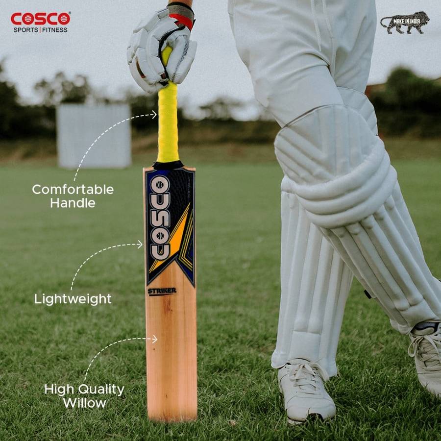 Cosco Popular Willow Striker Cricket Bat - Full Size