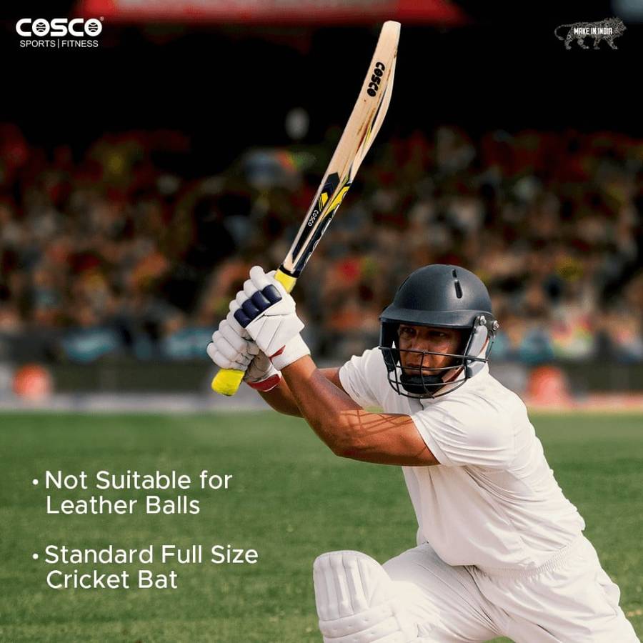 Cosco Popular Willow Striker Cricket Bat - Full Size