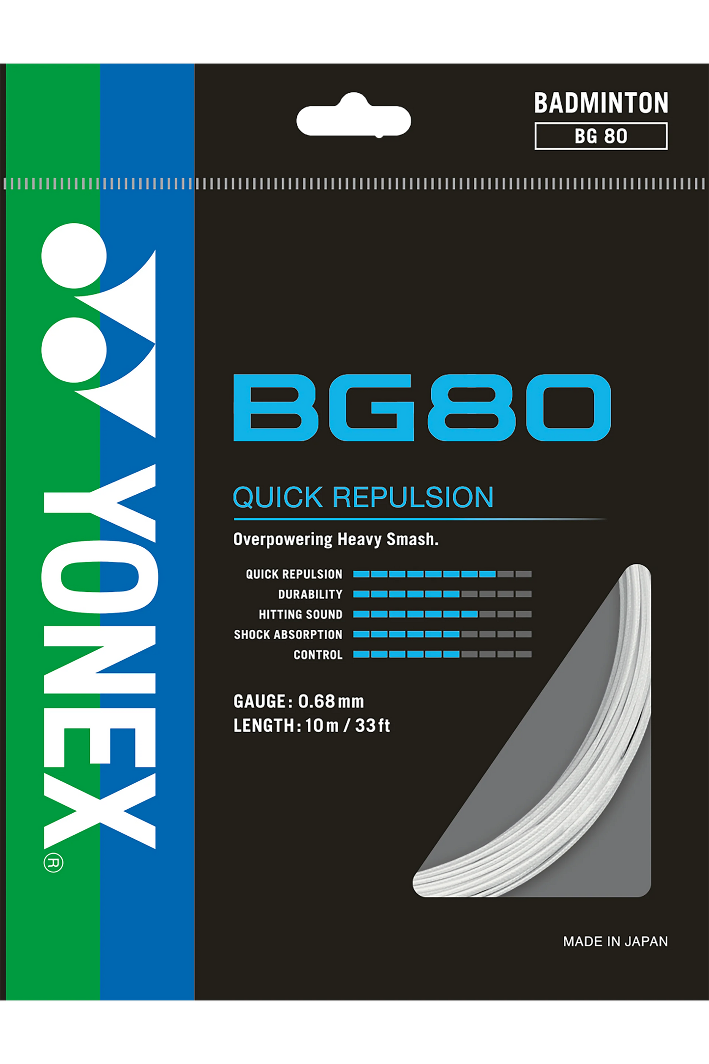 Yonex BG80 High-Modulus Vectran Badminton String