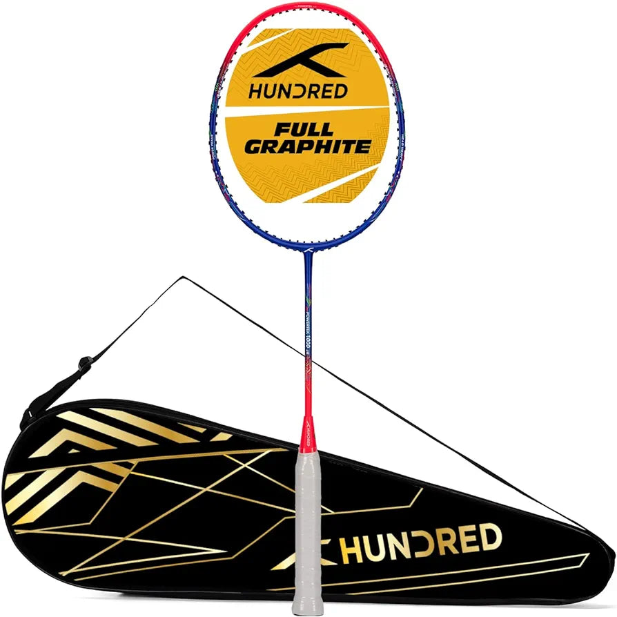 Tmr 1000 Racket HUNDRED POWERTEK 1000 JR Badminton Racket with Full Cover – Sonu Sports
