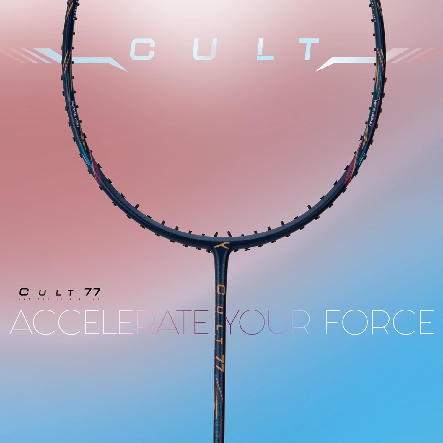 HUNDRED Cult 77 Carbon Fibre Badminton Racket