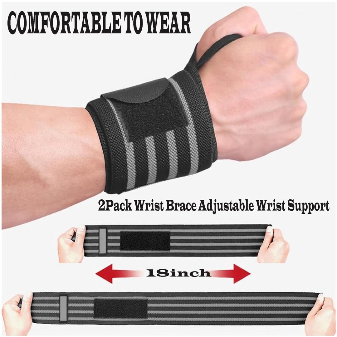 Wrist Support for Men & Women, Wrist Band for Gym Wrist Wrap/Straps Gym Accessories