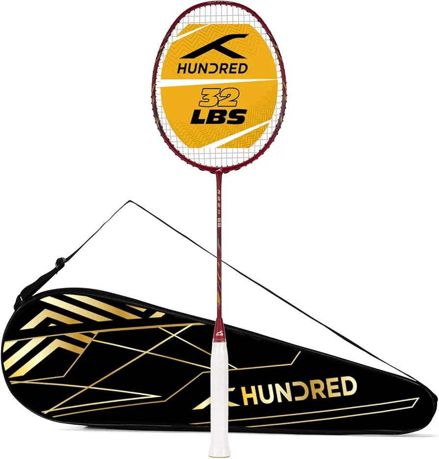 HUNDRED Rock 88 Carbon Fibre Strung Badminton Racket