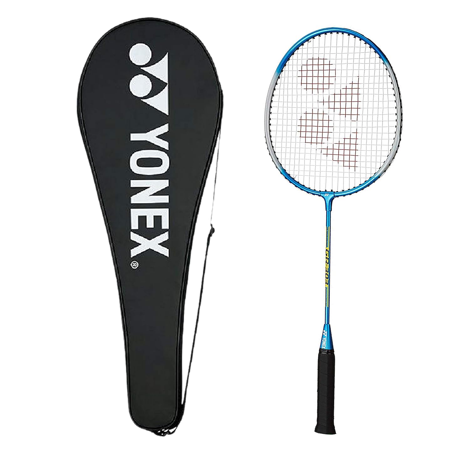 Yonex GR 303i Dark Red Strung Badminton Racket