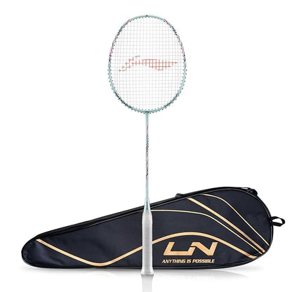 Li-Ning Axforce Tiger Unstrung Badminton Racquet for Professional Players| 32 LBS Max Tension | Head Heavy | 7mm Flexible Shaft | Carbon Fibre Frame