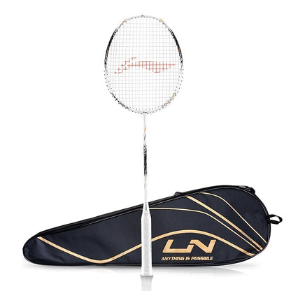 Li-Ning Axforce Tiger Unstrung Badminton Racquet for Professional Players| 32 LBS Max Tension | Head Heavy | 7mm Flexible Shaft | Carbon Fibre Frame
