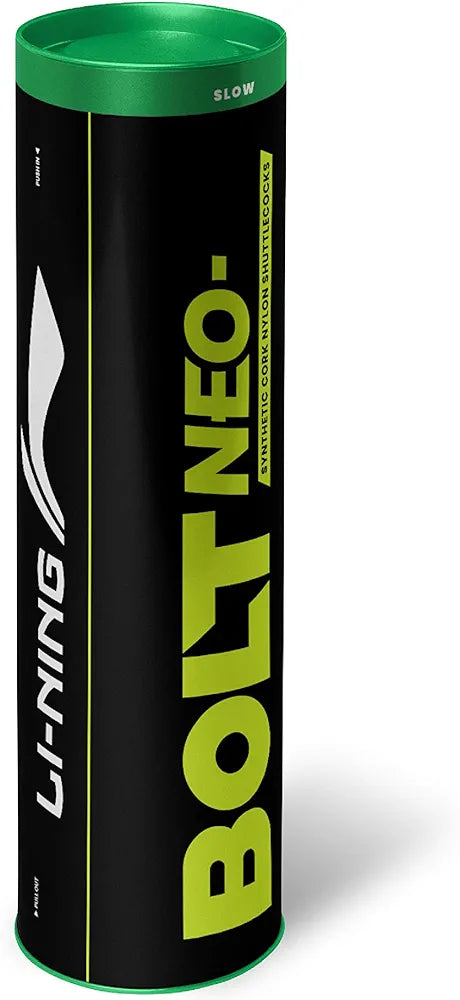 Li-Ning Bolt Neo (6 in 1) Nylon Badminton Shuttlecock (Yellow)