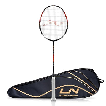 Li-Ning Axforce Tiger Unstrung Badminton Racquet for Professional Players| 32 LBS Max Tension | Head Heavy | 7mm Flexible Shaft | Carbon Fibre Frame