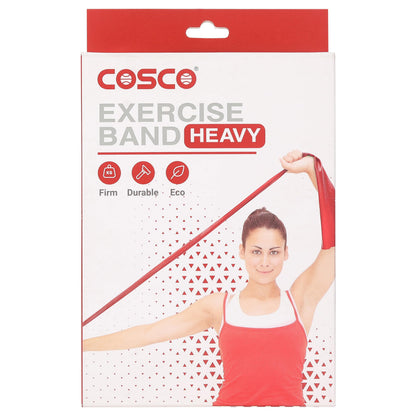 Cosco PVC Heavy Exercise Band (Red)