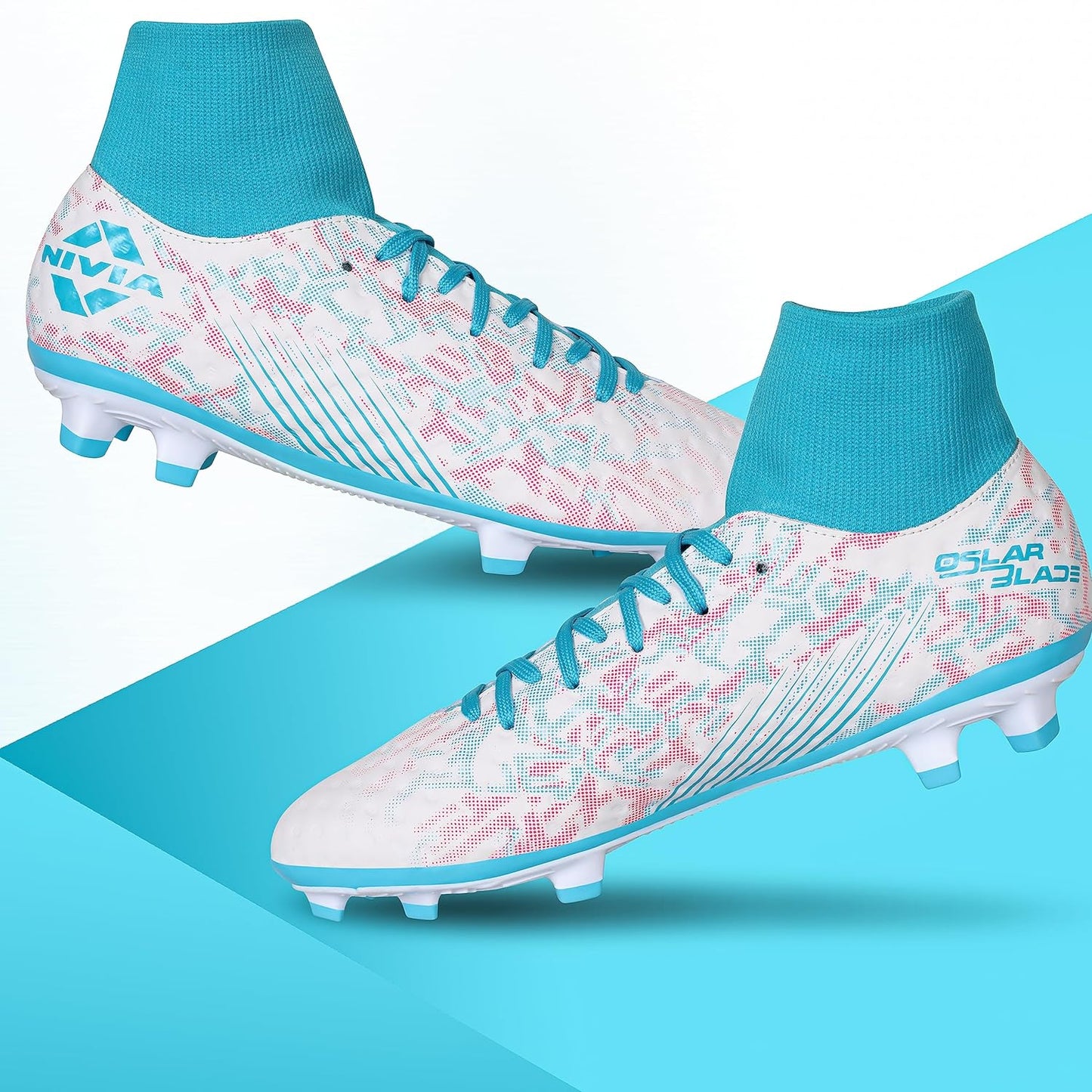 Nivia Oslar  Blade 3.0 Football Stud for Men/Fusion Technology/Comfortable Football Shoes/Football Stud