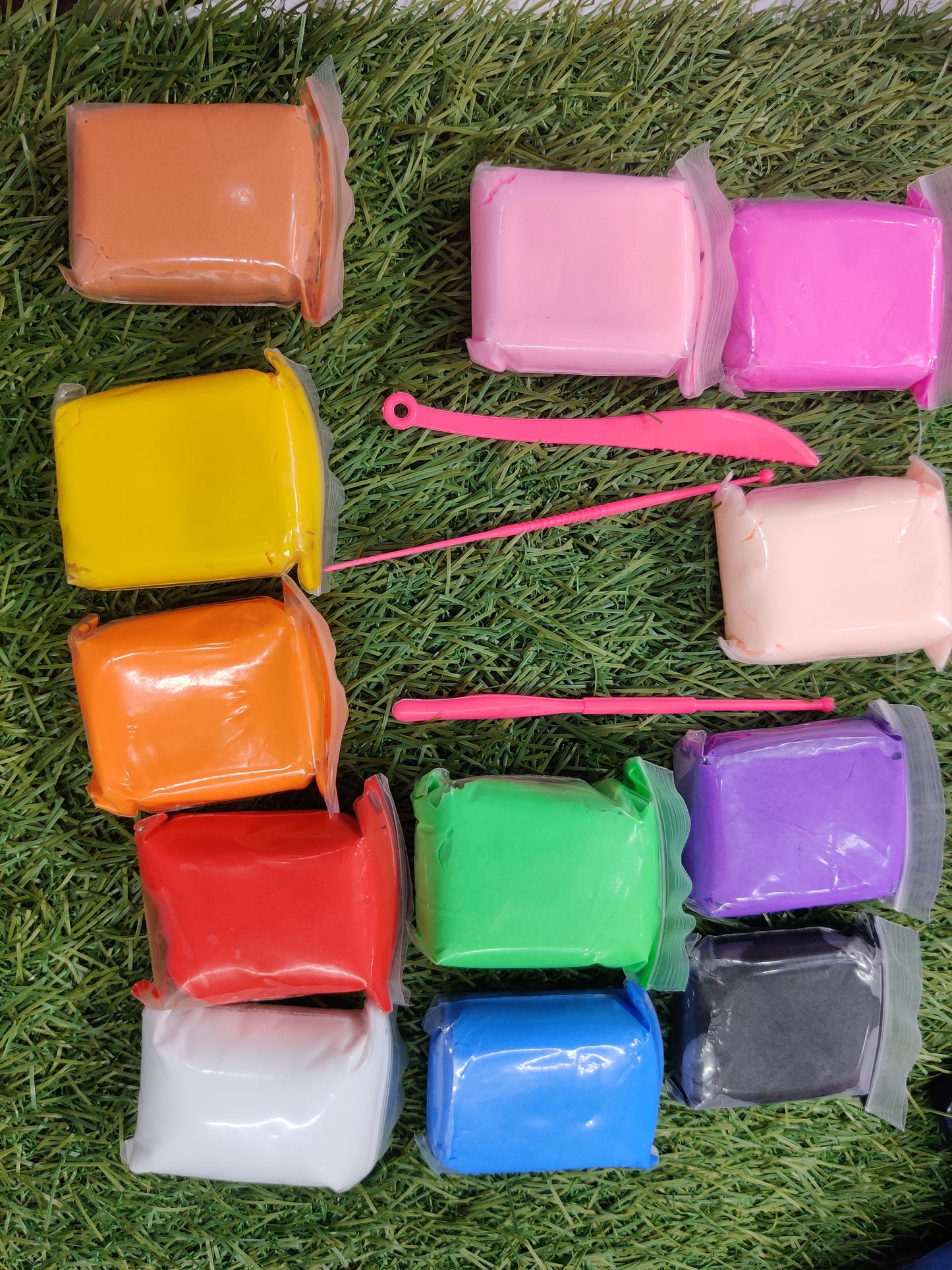 Smart 12 Different Color Fluffy Foam Clay with Tools, Pack of 12 (1 Piece Each Color) Super Light DIY Clay for Model air Dry Clay Fun Toy, Creative Art DIY Crafts, Gift for Kids