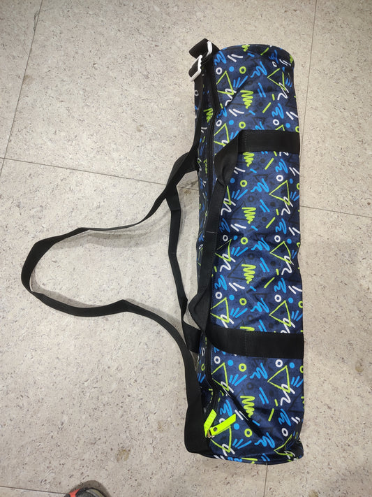 Yoga Mat Cover Bag for Men and Women, Fabric Exercise Mat Carry Bag Cover and Shoulder Strap Water Proof Polyster Material, Large Size, 4mm to 6mm Yoga Mat Fit