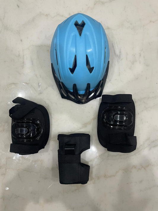 Protective Kit for Skating, 4 in 1 Protective Kit Includes 1 Head, 2 Knee 2 Elbow & 2 Pam Guards Skating Kit - Beginner, Multicolor junior aur senior
