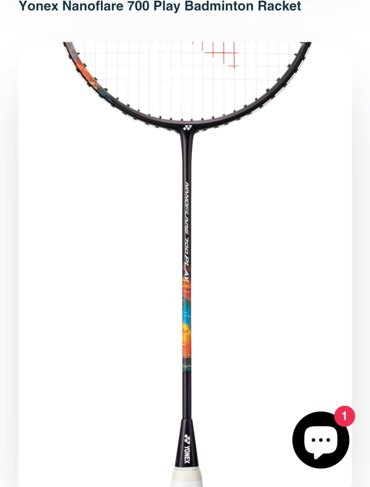 Yonex nenoflare 700 play badminton racket