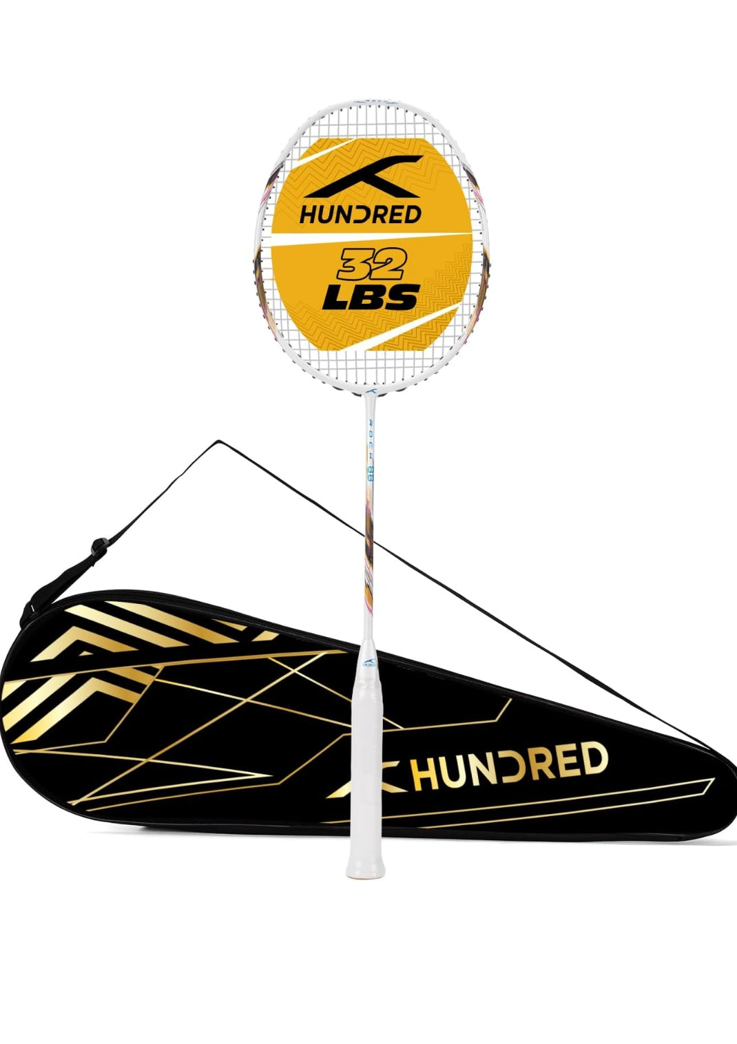 HUNDRED Rock 88 Carbon Fibre Strung Badminton Racket