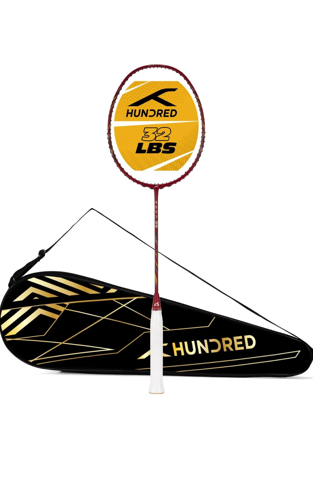 HUNDRED Rock 88 Carbon Fibre Strung Badminton Racket