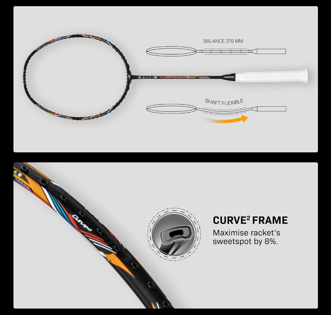 HUNDRED Cult 72 Badminton Racket