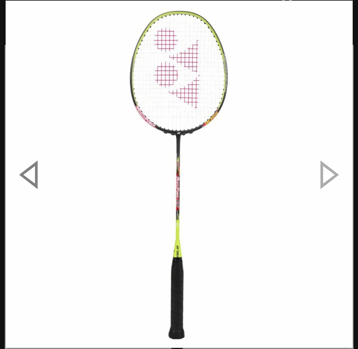 Yonex Graphite Muscle Power 55 Light Strung Badminton Racket, 4U5 - Light Green